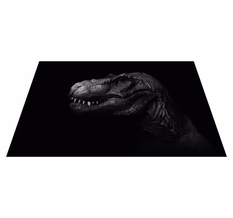 Tyrannosaurus portré vinil szőnyeg állat - TenStickers