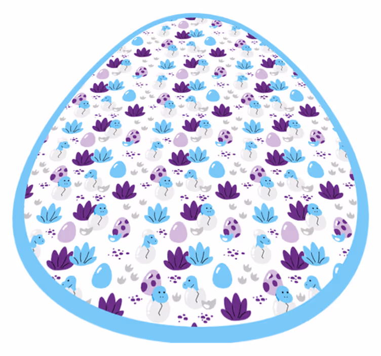 Szeszélyes lény motívuma vinil szőnyeg gyerekek - TenStickers