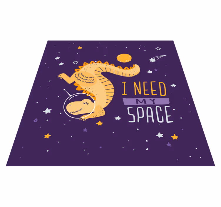 Tér dinoszaurusz illusztráció vinil szőnyeg mások - TenStickers