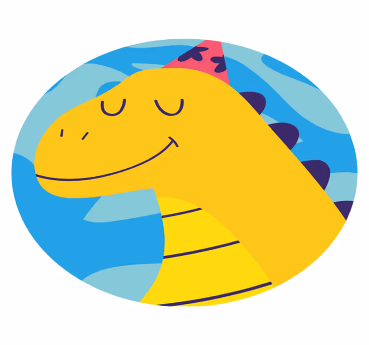 Dinoszaurusz party téma vinil szőnyeg gyerekek - TenStickers