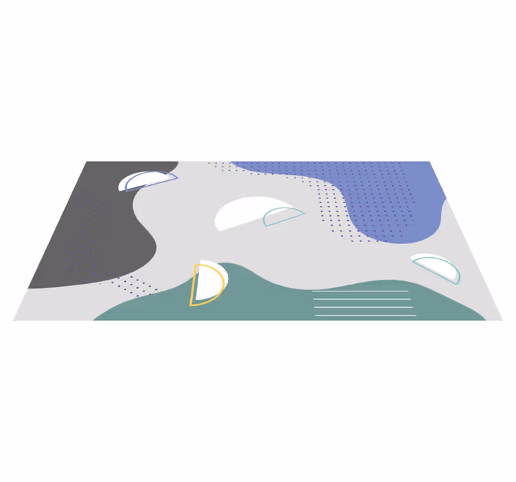 Absztrakt minimál design vinil szőnyeg minimalista - TenStickers
