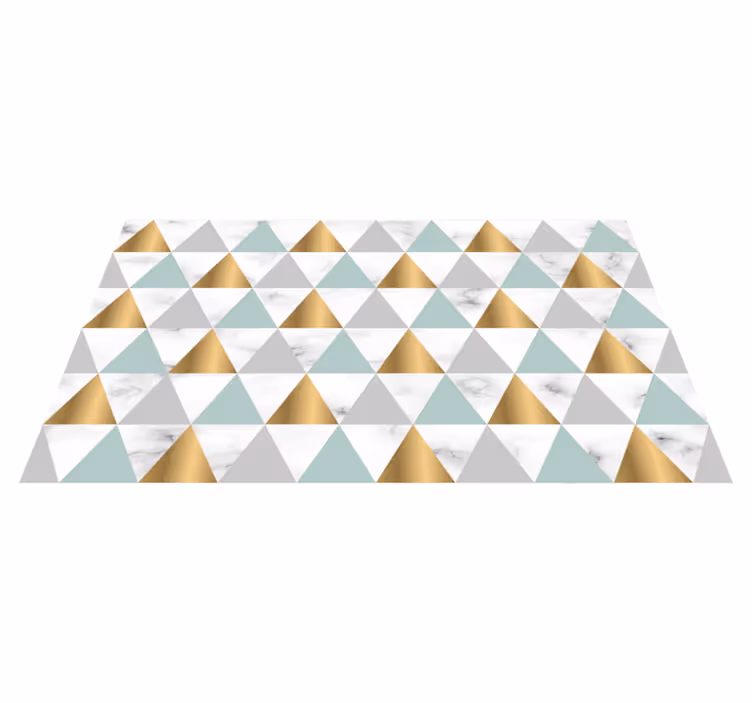 Márvány háromszög geometria folyosó futók - TenStickers