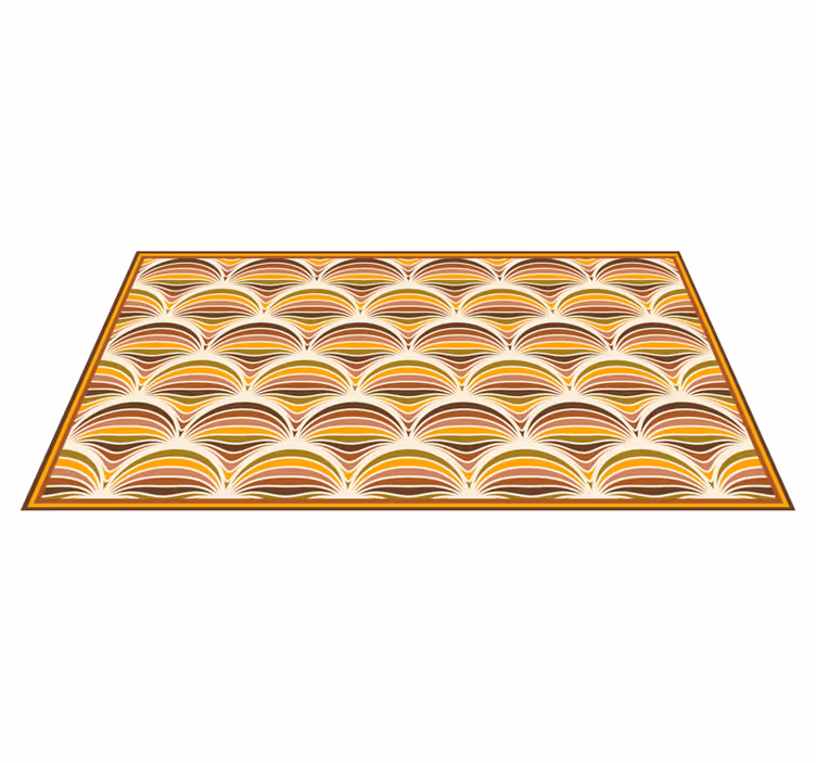 Retro örvény minta vinil szőnyeg geometriai - TenStickers