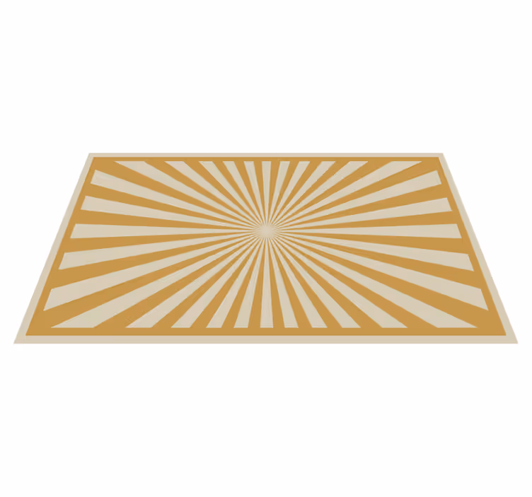 Sugárzó tört minta vinil szőnyeg geometriai - TenStickers