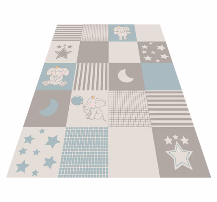 Patchwork óvoda vinil szőnyeg óvodák - TenStickers