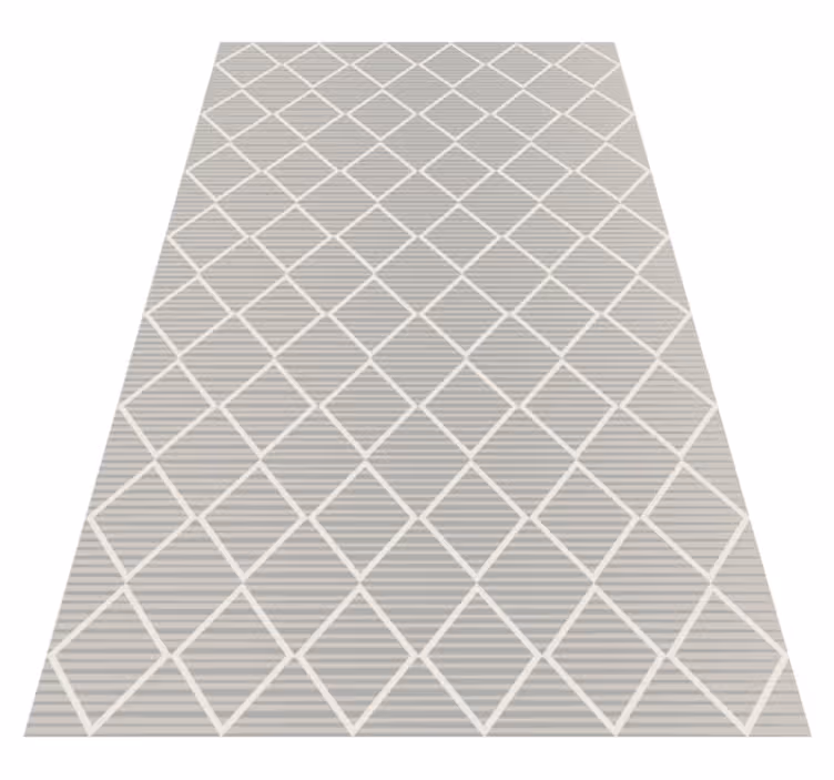 Szabálytalan szürke rombuszok geometriai vinilszőnyegek - TenStickers