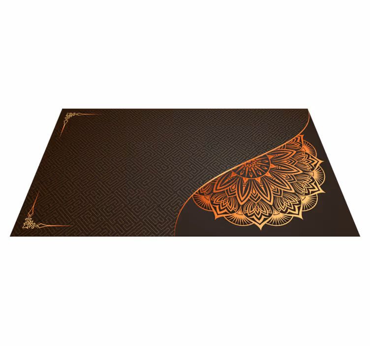 Mandala sarok kialakítás vinil szőnyeg mandala - TenStickers