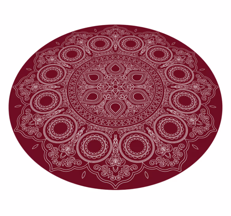 Lótuszvirág mandala vinyl szőnyeg - TenStickers