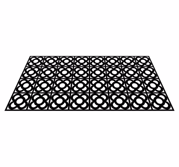 Kör alakú motívumok vinil szőnyeg geometriai - TenStickers