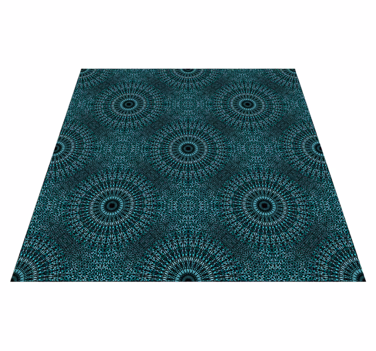 Mandala kisugárzása vinil szőnyeg mandala - TenStickers
