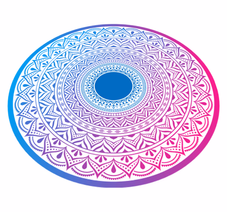 Mandala kör alakú tömb vinil szőnyeg mandala - TenStickers