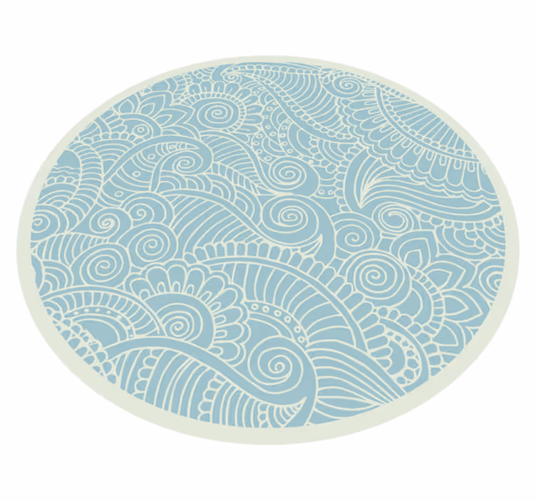 Tengeri mandala vinyl szőnyeg - TenStickers