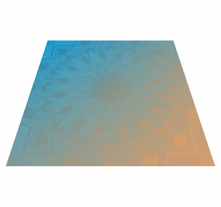 Mandala gradiens vinil szőnyeg mandala - TenStickers