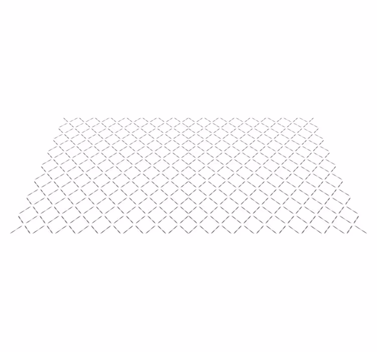 Folyamatos vonalminta vinil szőnyeg geometriai - TenStickers