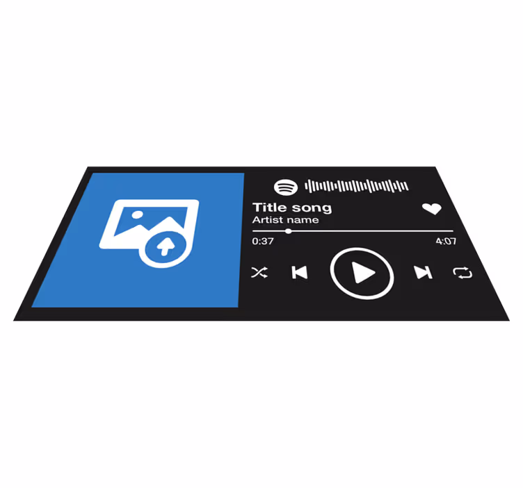 Spotify zene szöveges és kép testreszabási mat - TenStickers