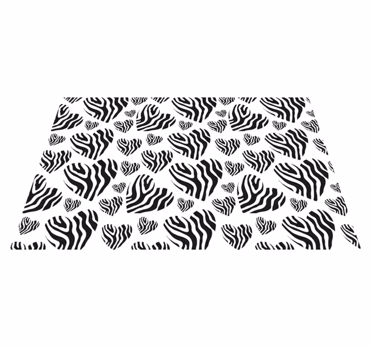 Zebra csíkos minta vinil szőnyeg állatnyomat - TenStickers