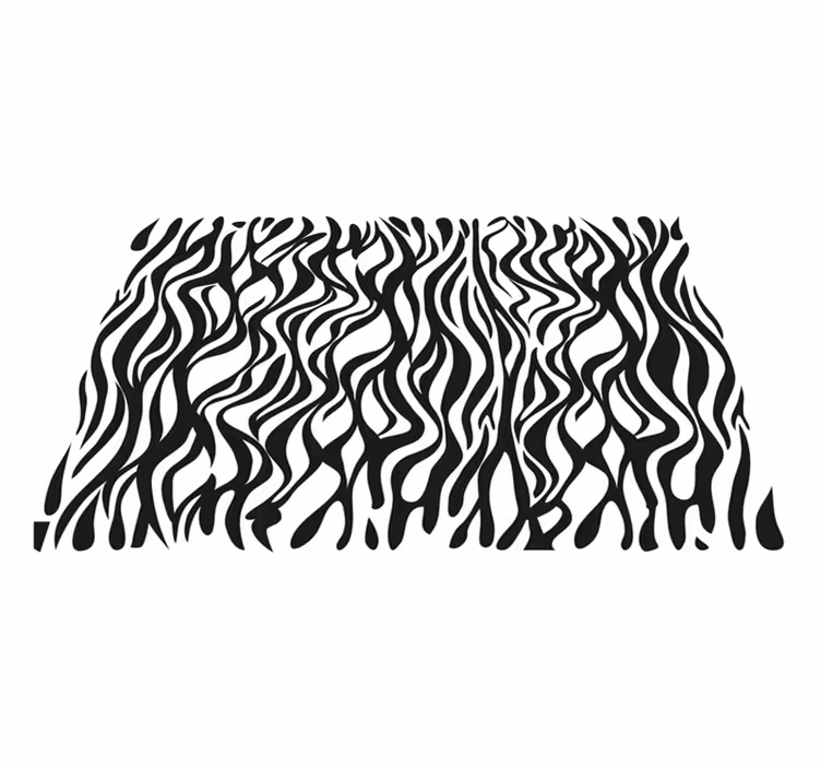 Zebra ihlette minta vinil szőnyeg állatnyomat - TenStickers