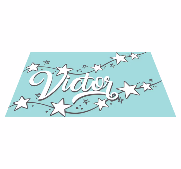 Testreszabható stardust Vinil szőnyeg nevekkel - TenStickers