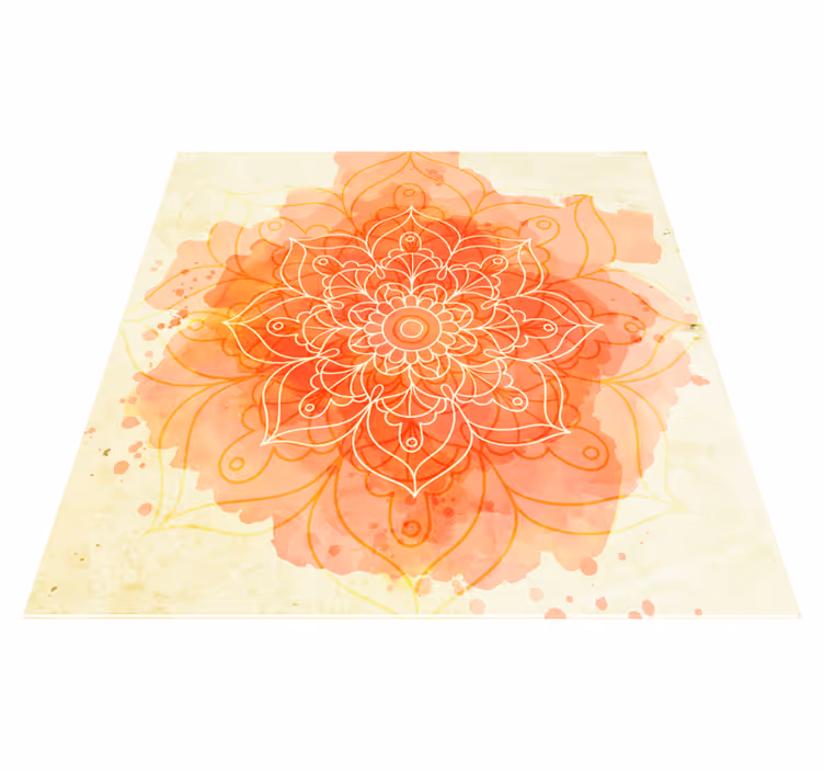 Lótusz mandala design virágszőnyeg - TenStickers
