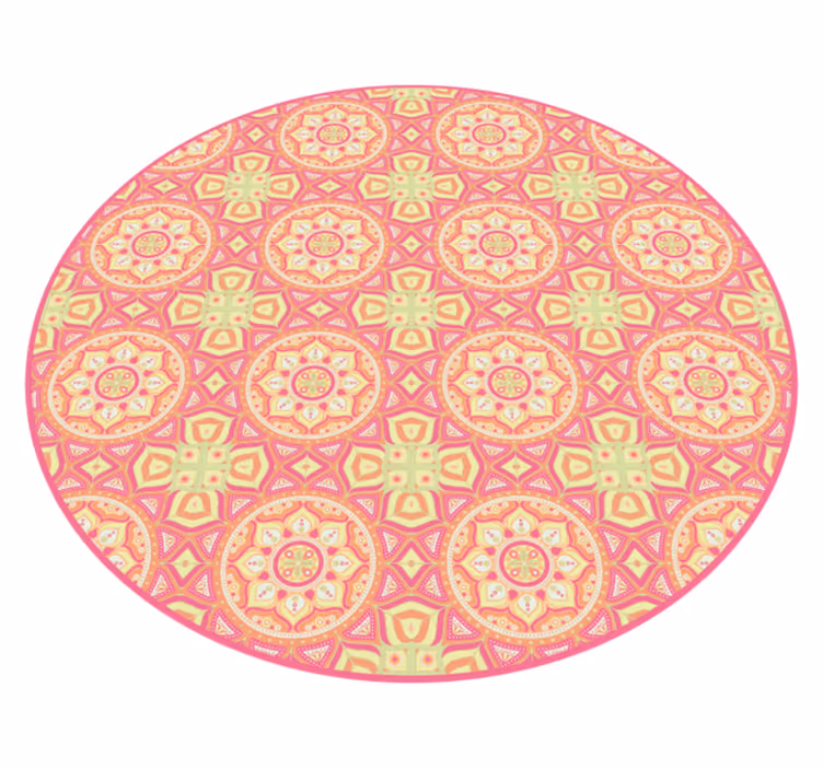 Mandala mintás kör vinil szőnyeg mandala - TenStickers