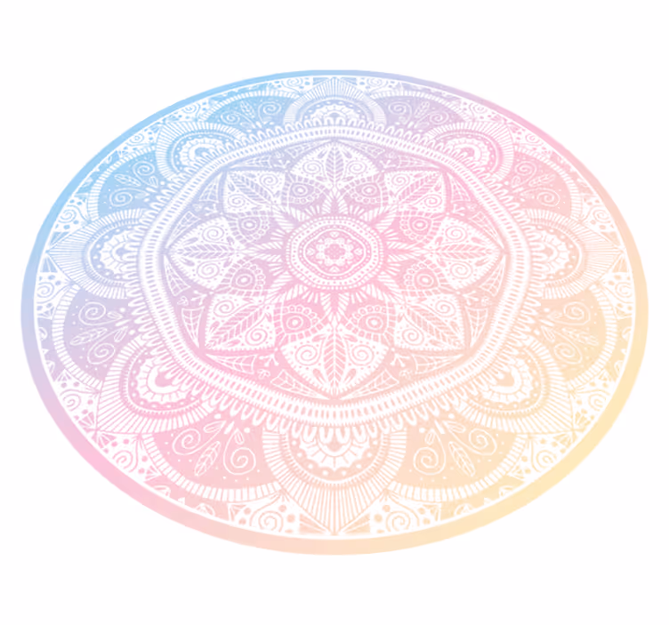Bonyolult mintájú mandala vinyl szőnyeg - TenStickers