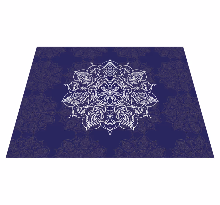 Mandala spirituális lótusz mandala vinyl szőnyeg - TenStickers