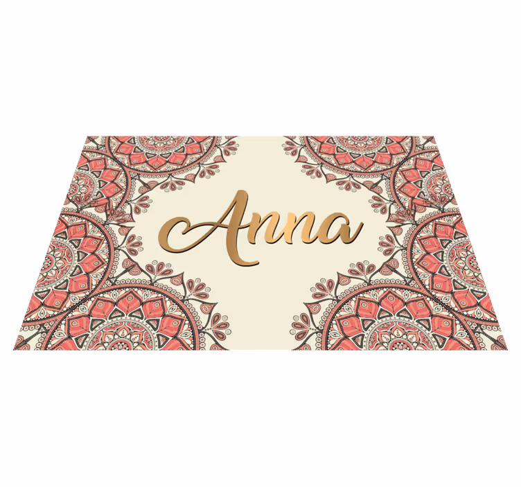 Keleti mandala design mandala vinyl szőnyeg - TenStickers