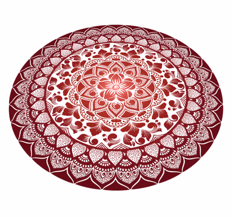 Kör alakú keleti csipke mandala vinyl szőnyeg - TenStickers