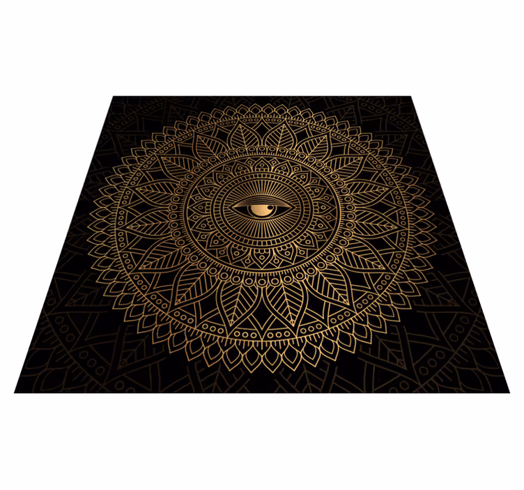 Mandala mind látó szem mandala vinyl szőnyeg - TenStickers