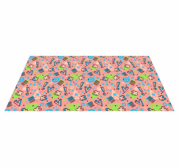 Játékos geometria vinil szőnyeg mások - TenStickers