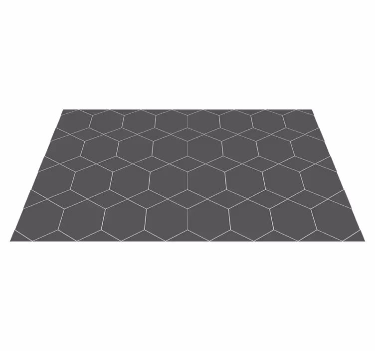 Fehér és szürke hatszög geometriai szőnyegek - TenStickers