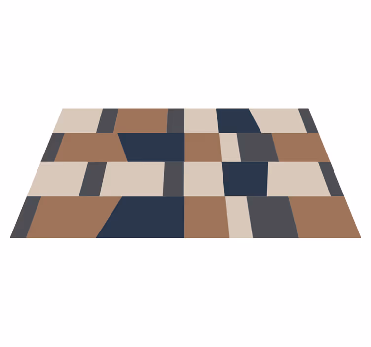 Geometriai csíkos minta vinil szőnyeg csíkos - TenStickers