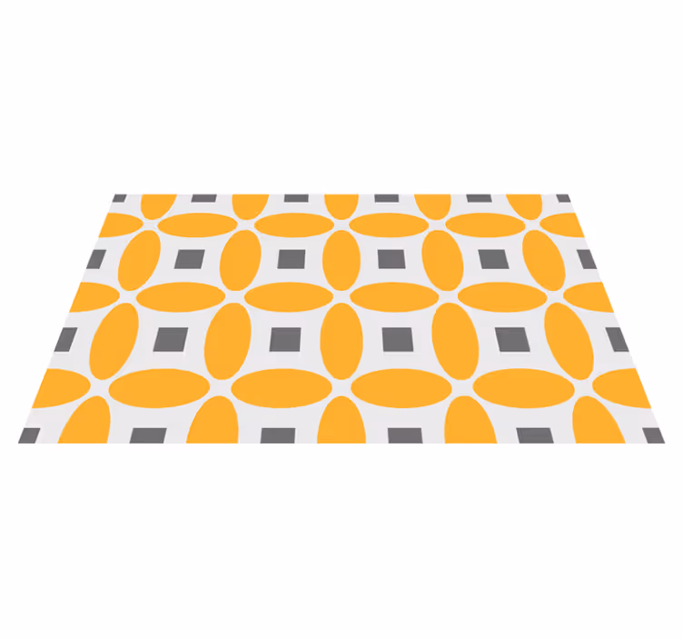 Geometriai körök vinil szőnyeg geometriai - TenStickers