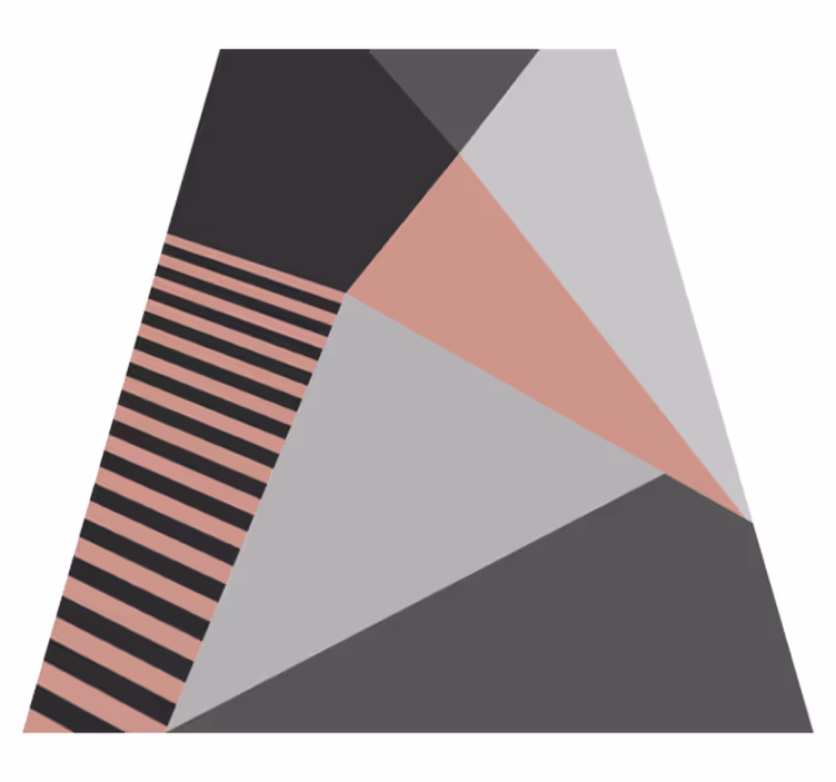 Háromszög alakú geometrikus motívum vinil szőnyeg modern - TenStickers