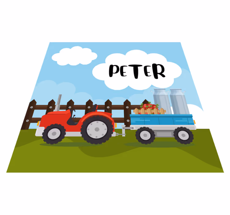 Testreszabható farm Vinil szőnyeg nevekkel - TenStickers