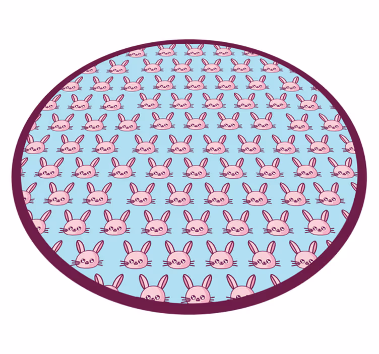 Anime nyúl mintás állati vinil szőnyeg - TenStickers