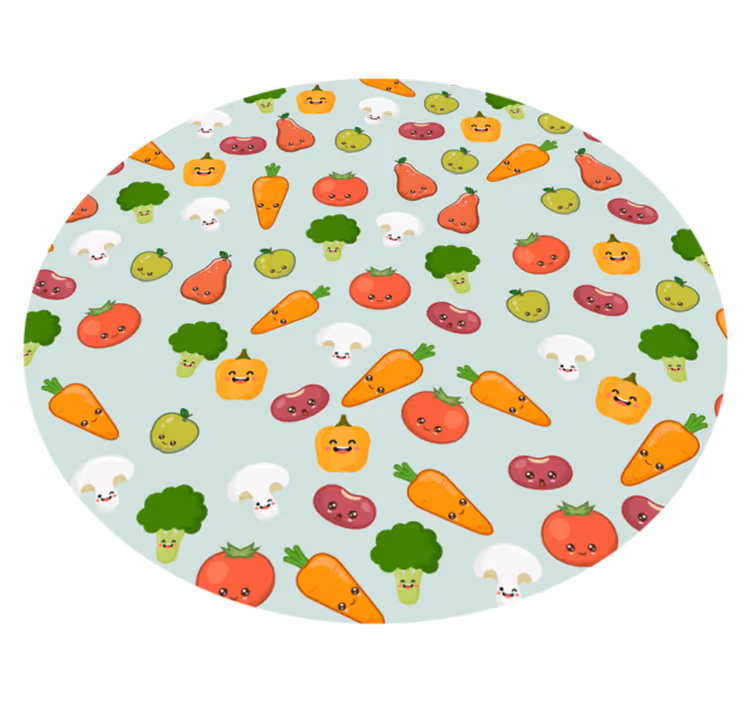 Anime zöldség gyerekek vinyl szőnyeg - TenStickers