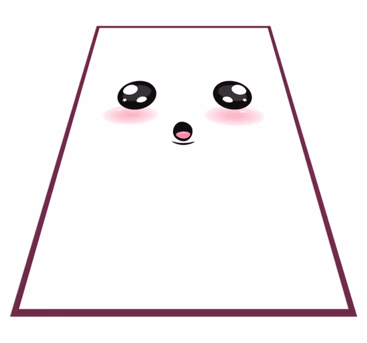 Aranyos anime szemek tini vinyl szőnyeg - TenStickers