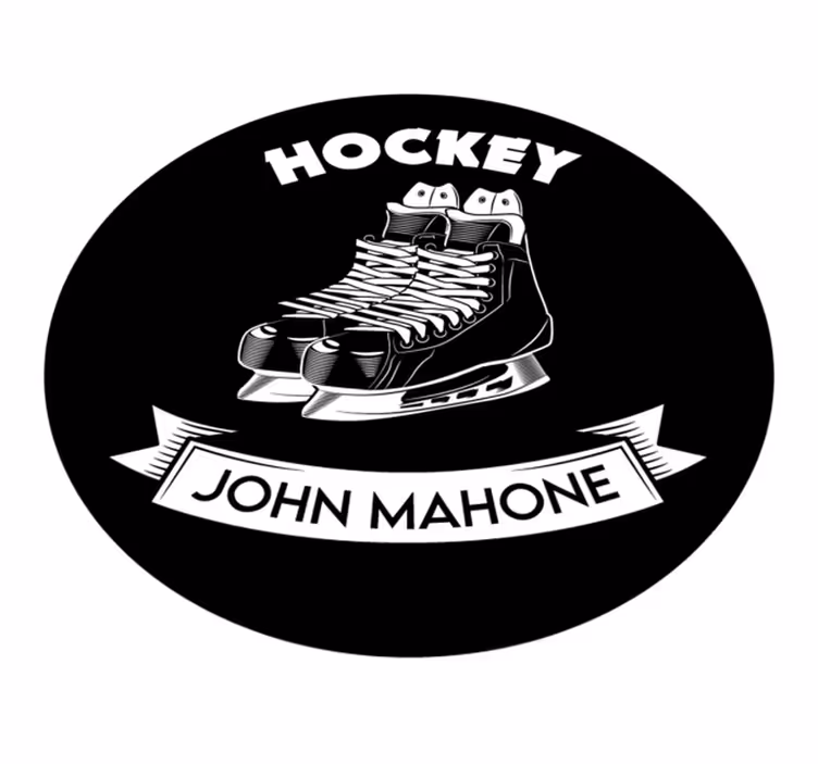 Skate jégkorong személyre szabott szőnyeg - TenStickers
