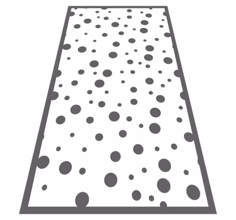 Szürke és fehér pöttyös geometriai szőnyegek - TenStickers