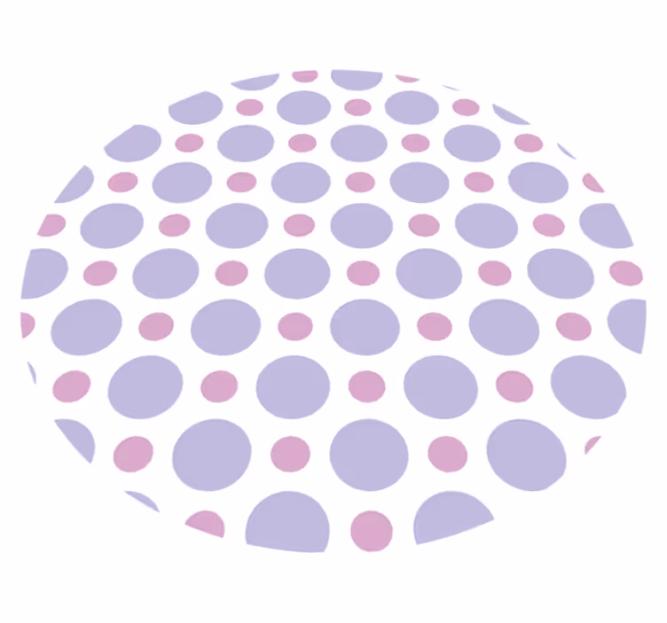 Lila pöttyös geometriai vinilszőnyegek - TenStickers