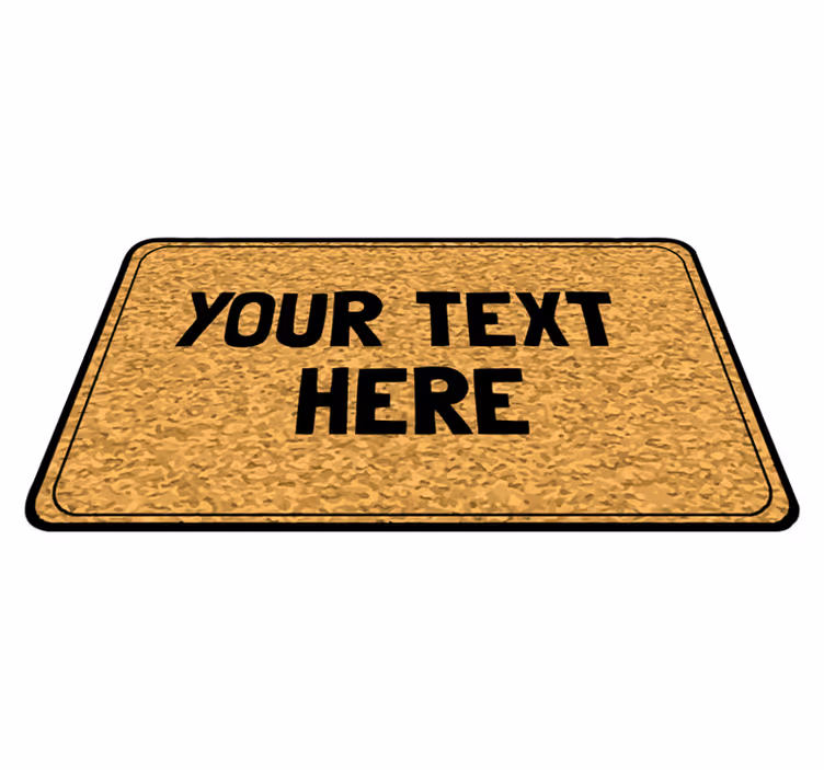 Szöveges bejáratú egyedi szőnyegek - TenStickers