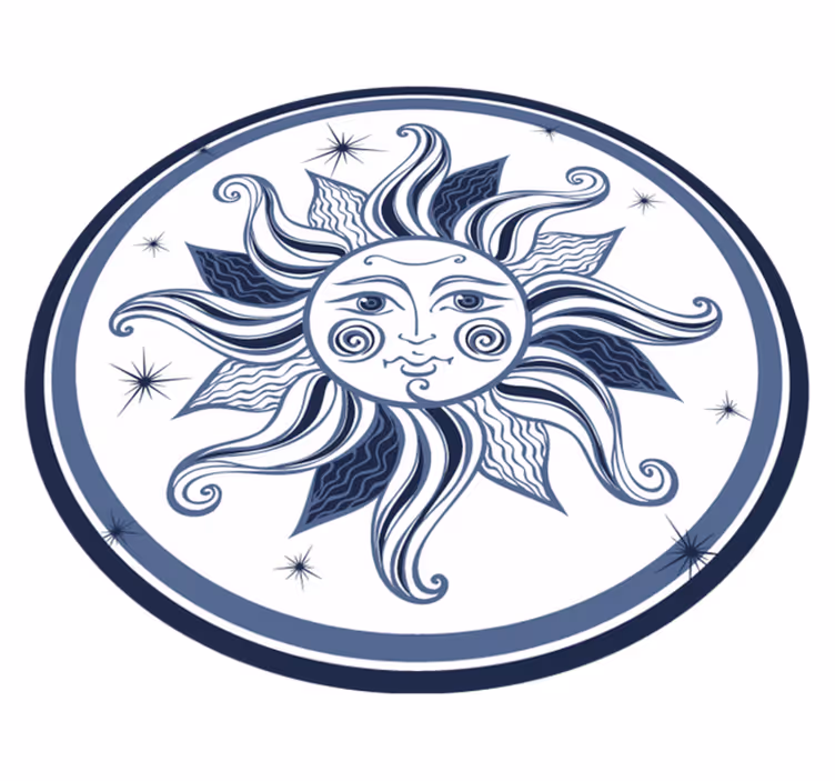 égi nap minta vinil szőnyeg tinik - TenStickers