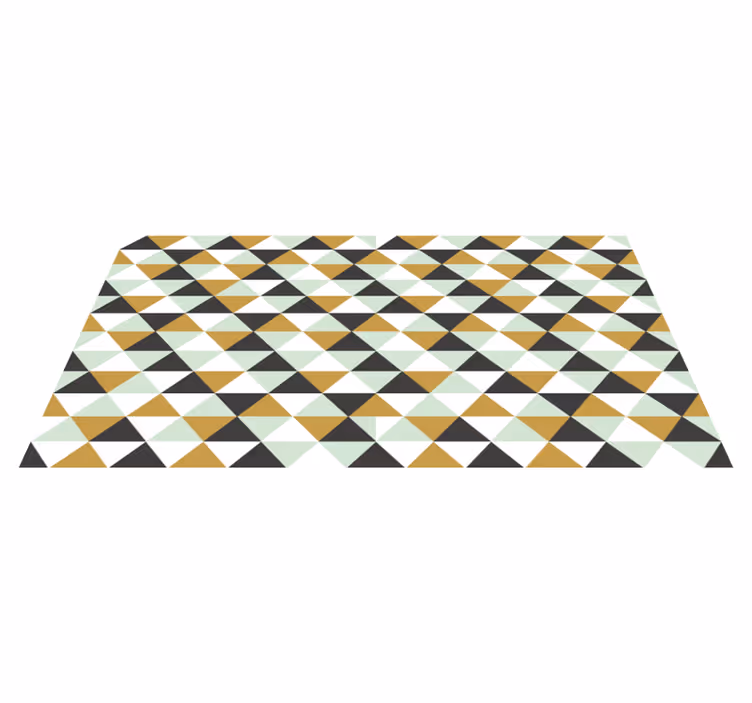 Háromszög alakú mozaik elrendezés vinil szőnyeg geometriai - TenStickers
