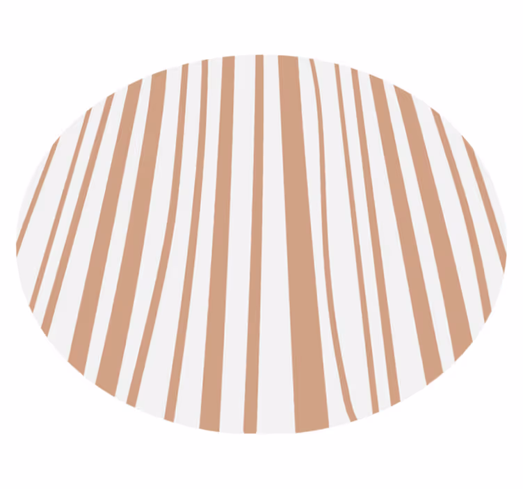 Csíkos barna nordic vinyl szőnyeg - TenStickers