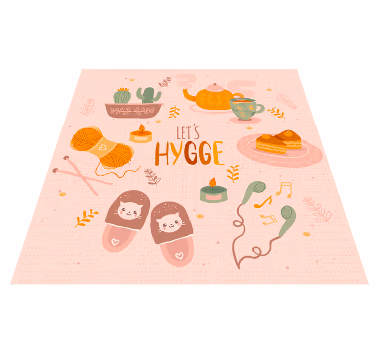 Tegyünk egy hygge hangulatos dizájnt vinil szőnyeg tinik - TenStickers
