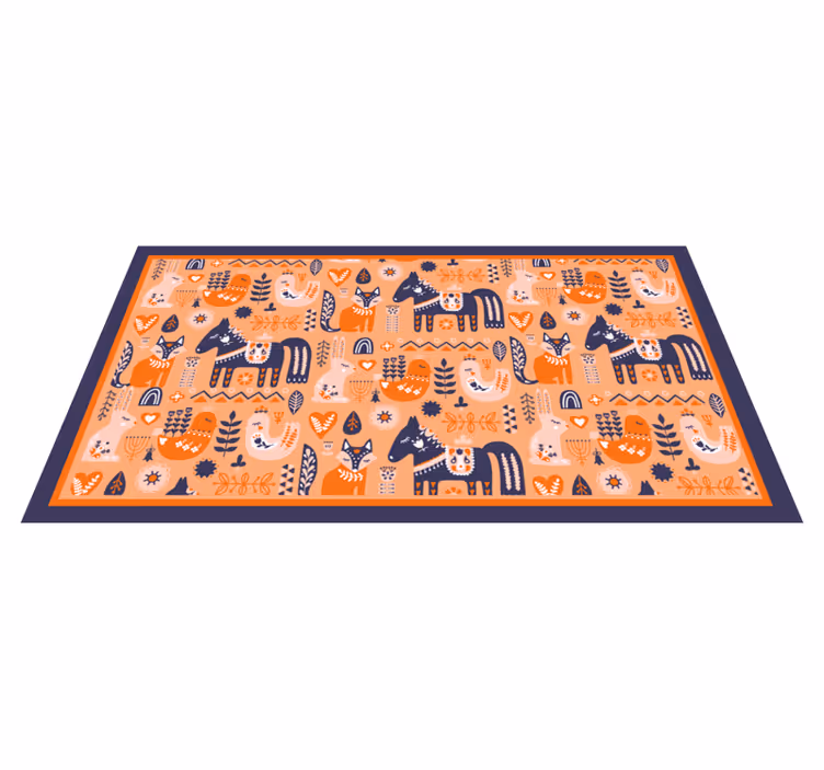Nordic folk vinyl szőnyeg nordic vinyl szőnyeg - TenStickers