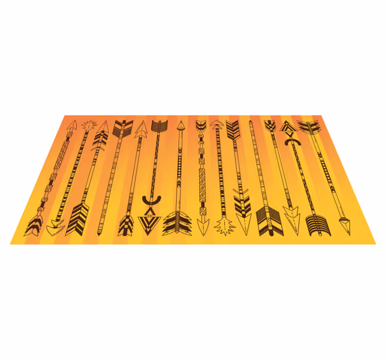 Törzsi nyíl minta vinil szőnyeg etnikai - TenStickers