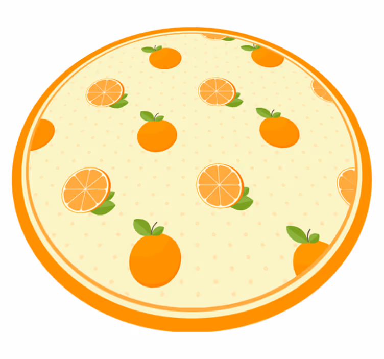 Citrusfélék illusztráció vinil szőnyeg konyha - TenStickers