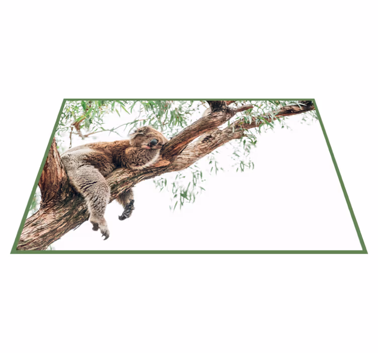 Koala fa jelenet vinil szőnyeg állat - TenStickers